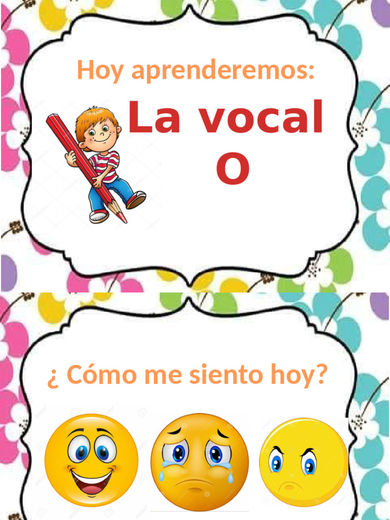 Actividades con la Vocal O para Niños | PDF | Artes del Lenguaje y ...