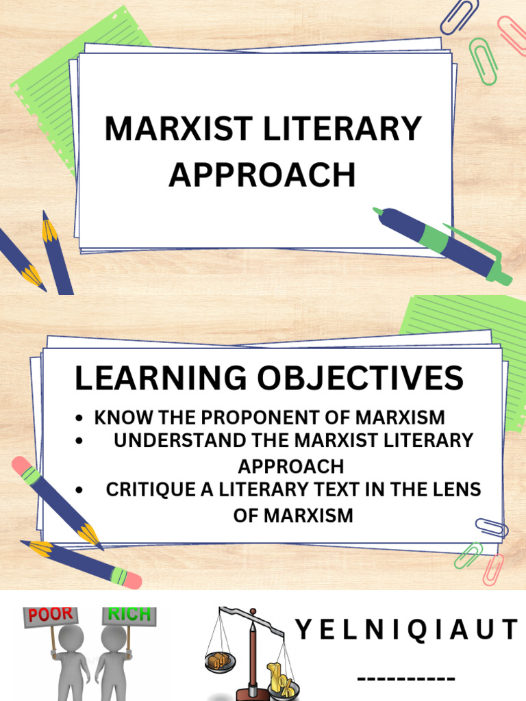 Applying Marxist Theory to Literature | PDF | Marxism | Anti Capitalism