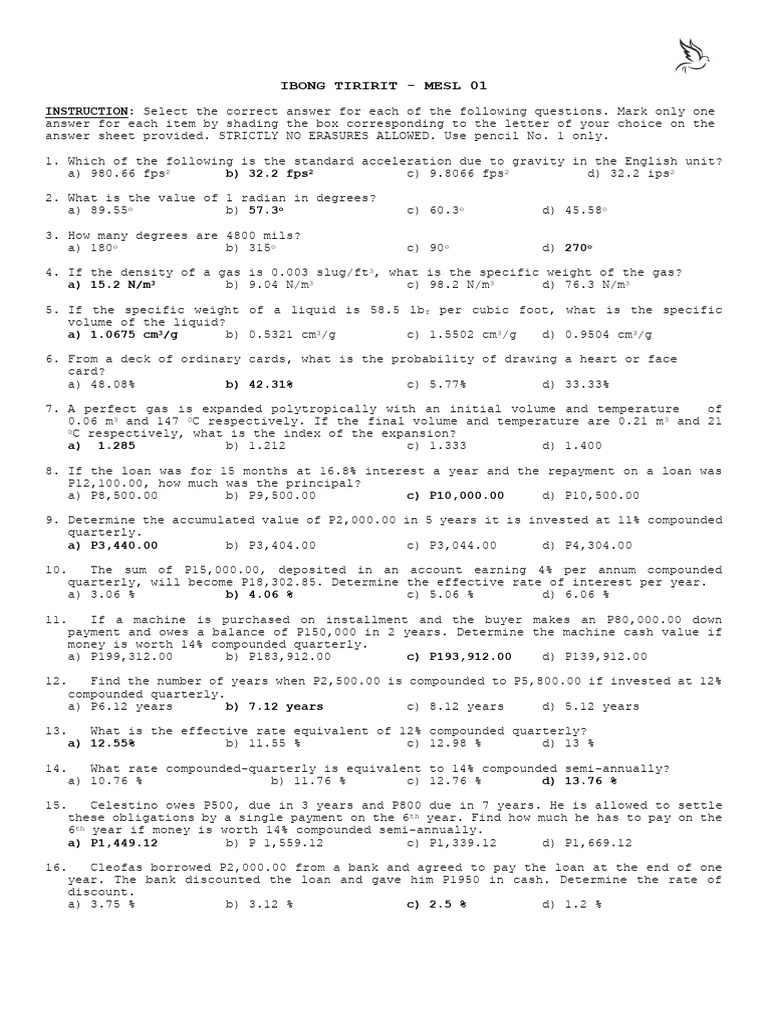 Engineering Math Exam Instructions | PDF | Chemical Bond | Voltage