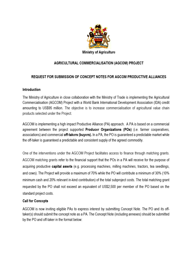 AGCOM Call For Concept Notes-Advert - August 2020 | PDF | Market ...