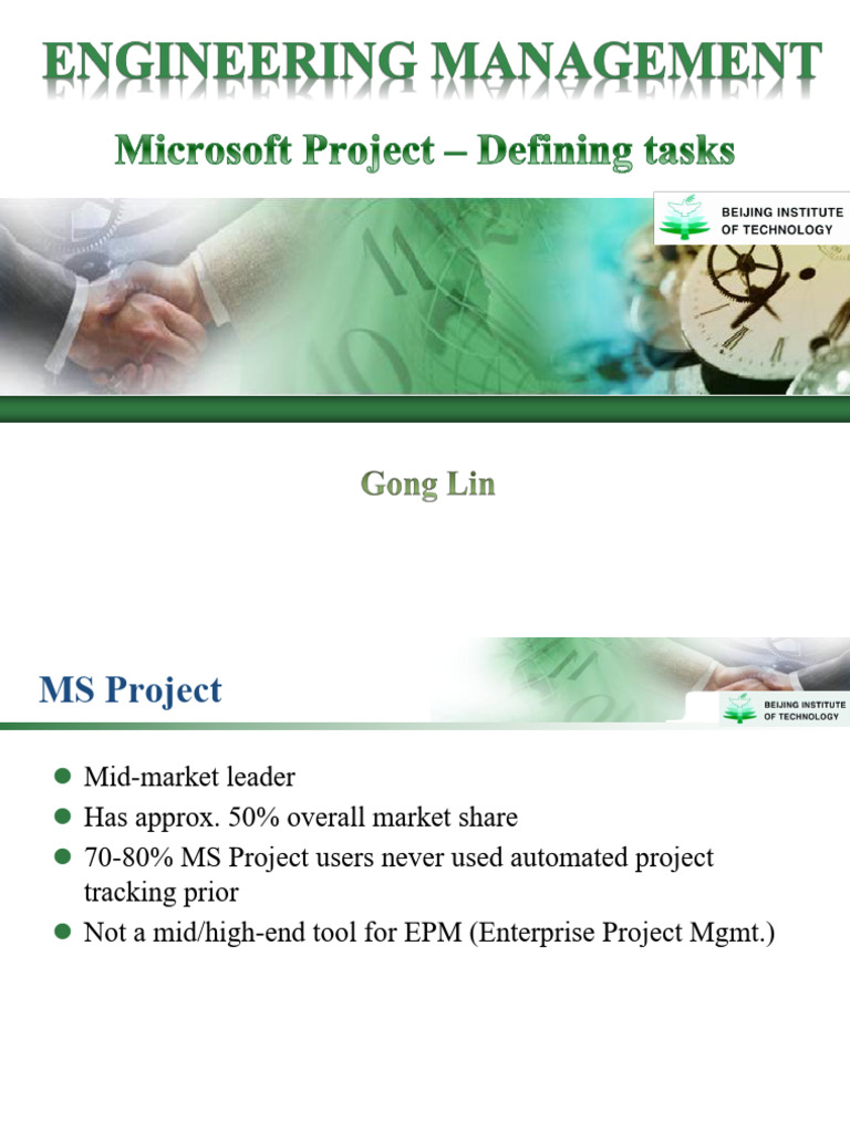 MS Project Guide: Features & Usage Tips | PDF | Software | Computing