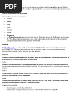 Mapa Regiones Naturales de Colombia | PDF | Colombia | Andes