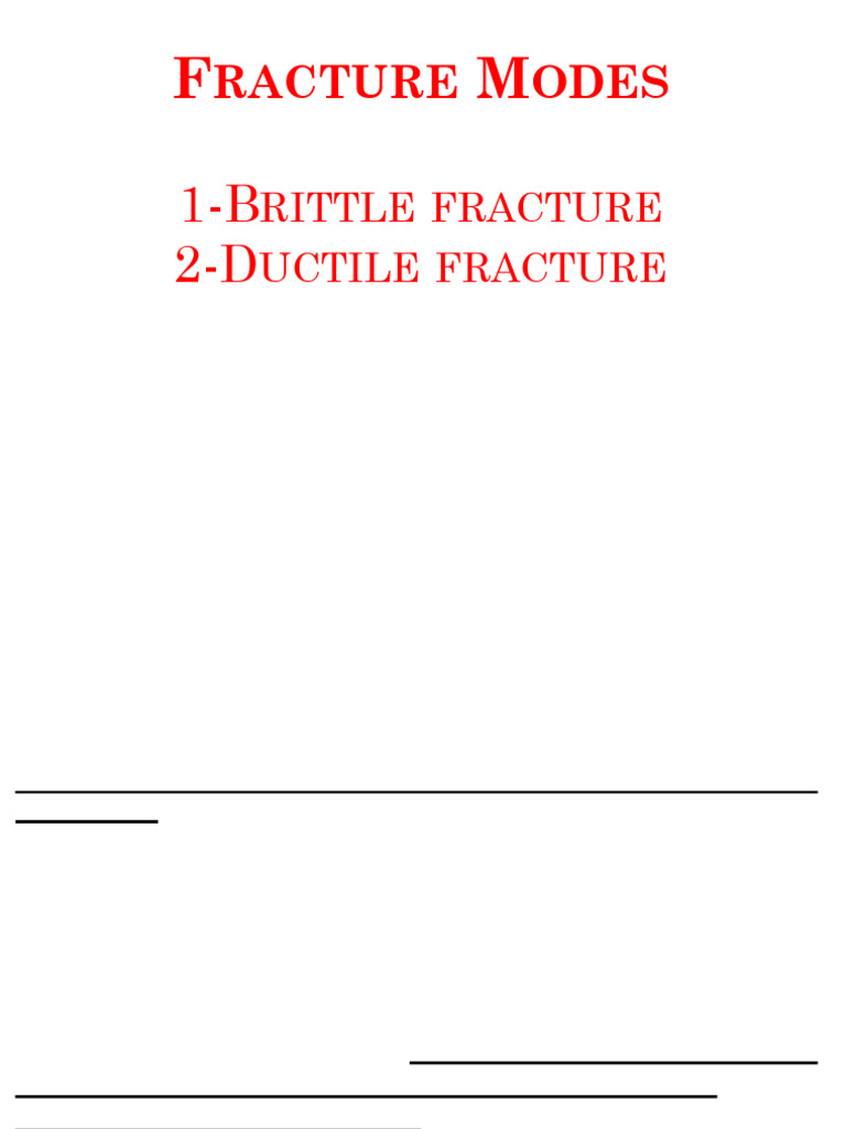 2Ductile and Brittle fracture PDF Fracture Ductility