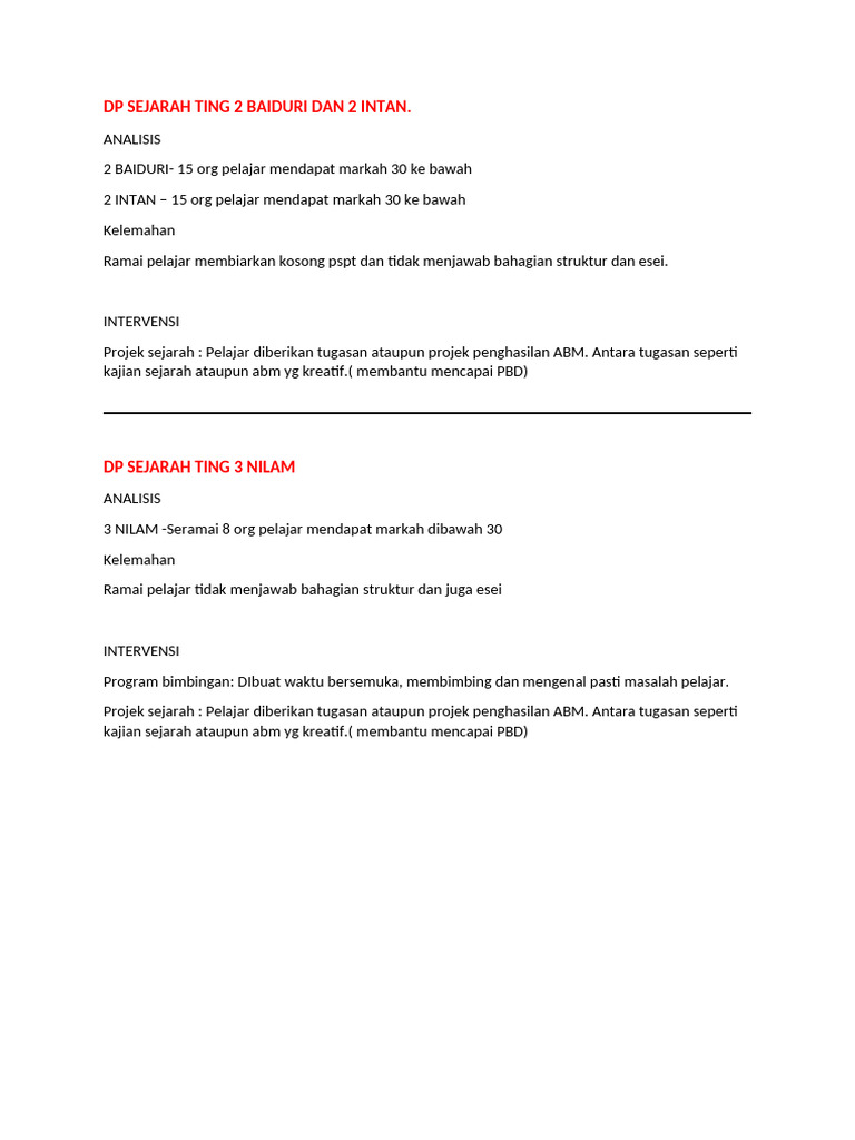DP Sejarah Ting 2 N 3 | PDF