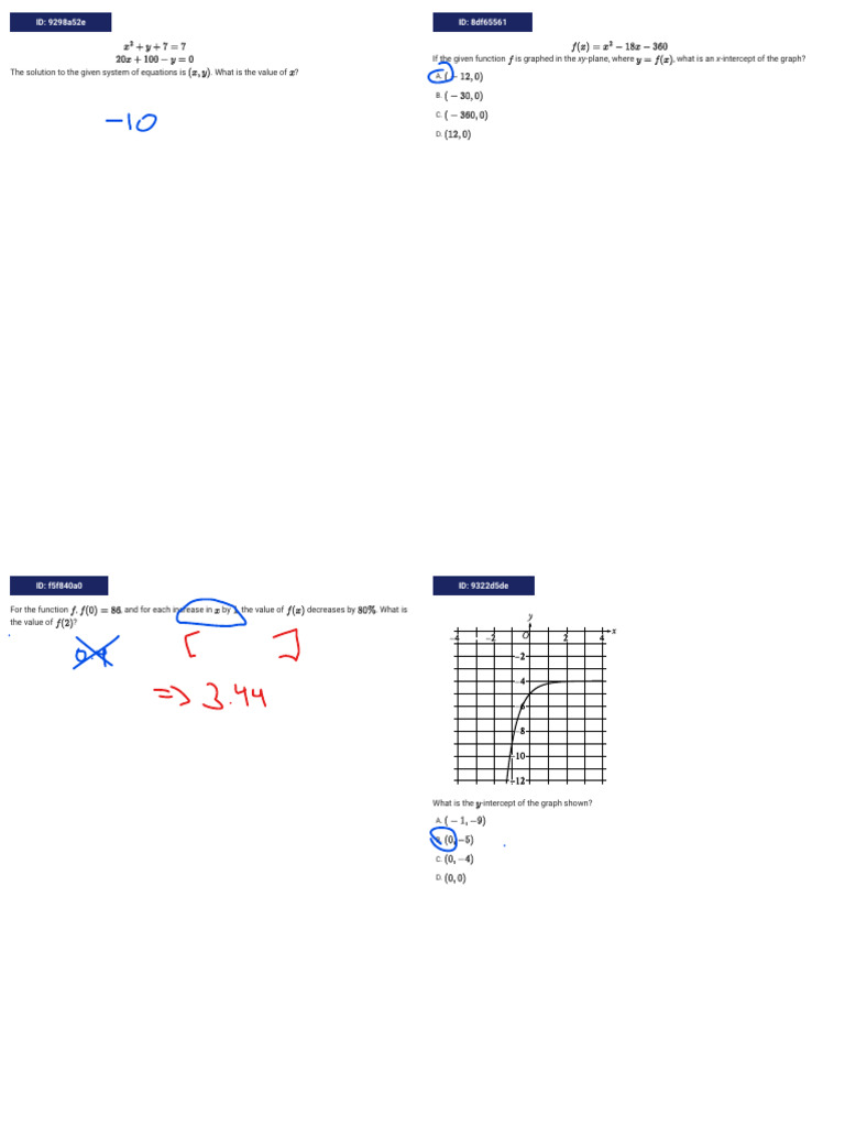 Math Problem Solutions and Concepts | PDF | Circle | Area