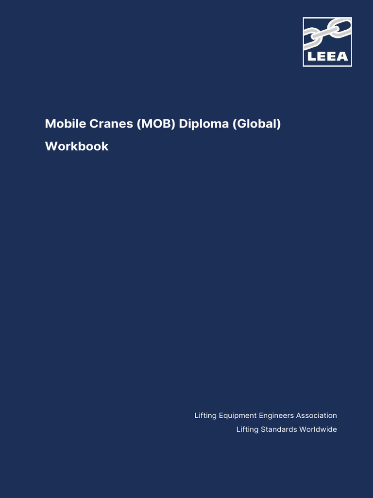 LEEA Mobile Cranes Diploma Overview | PDF | Crane (Machine)