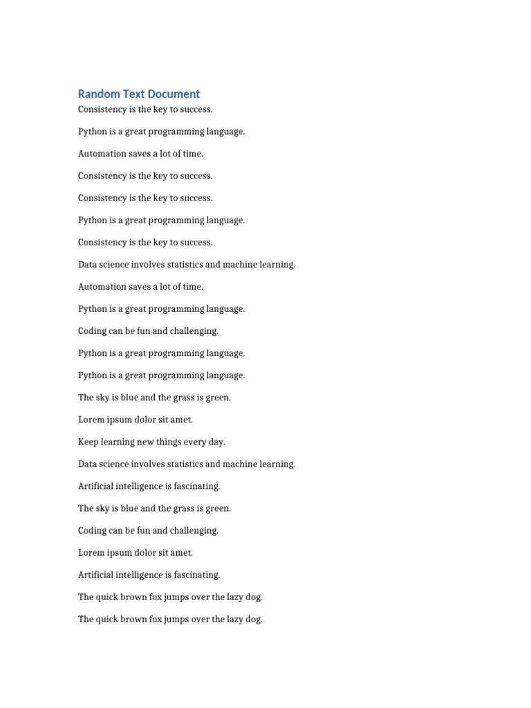 Random text example 15 pdf