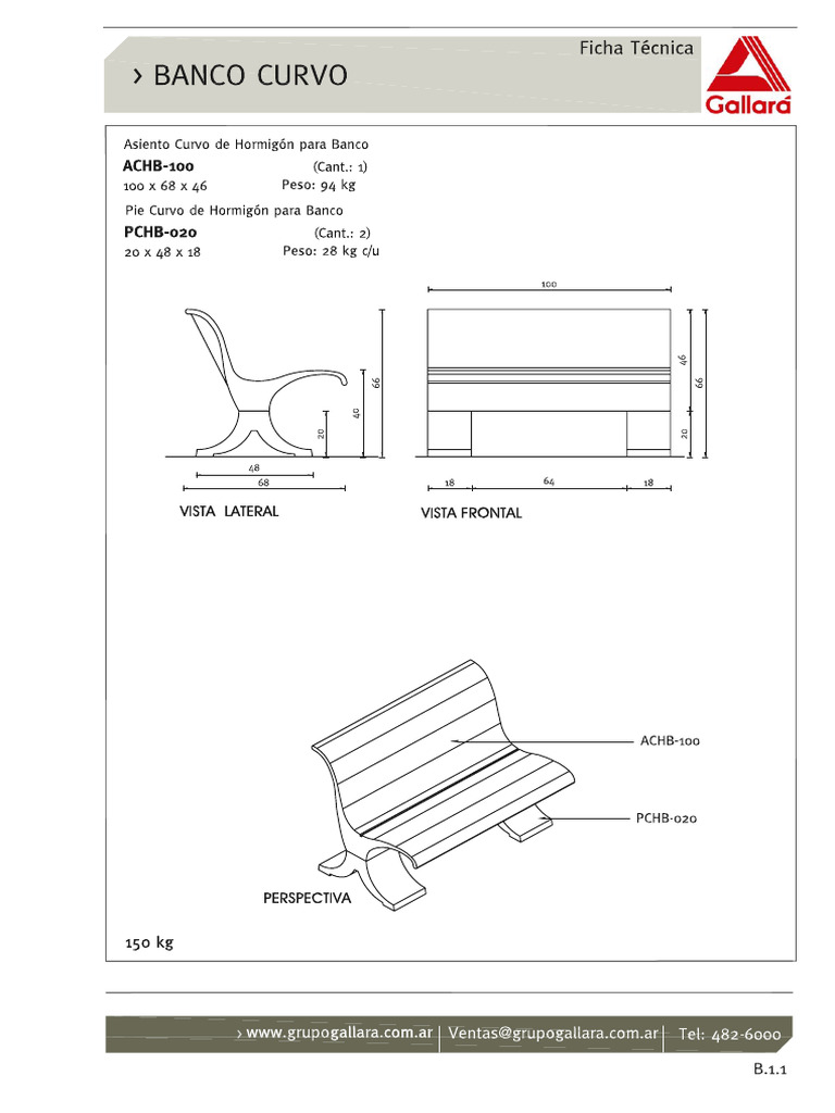 Fichas-técnicas-Bancos | PDF