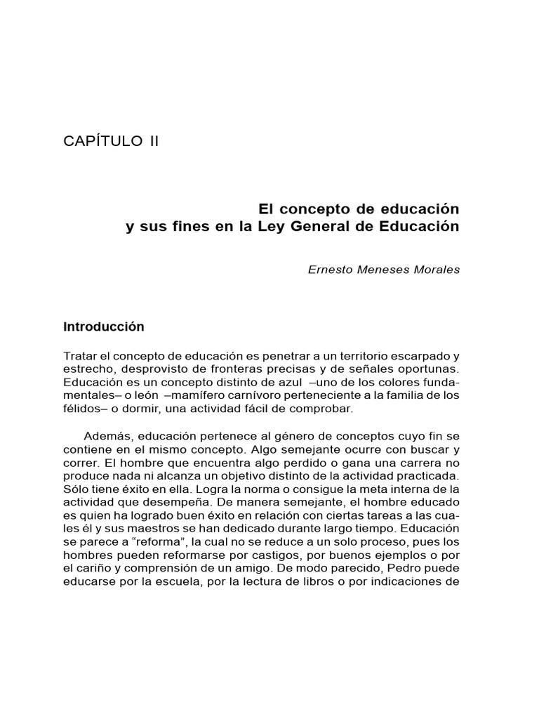 Comentarios A La Ley General de Educacion Capitulo 2 | PDF | Democracia ...