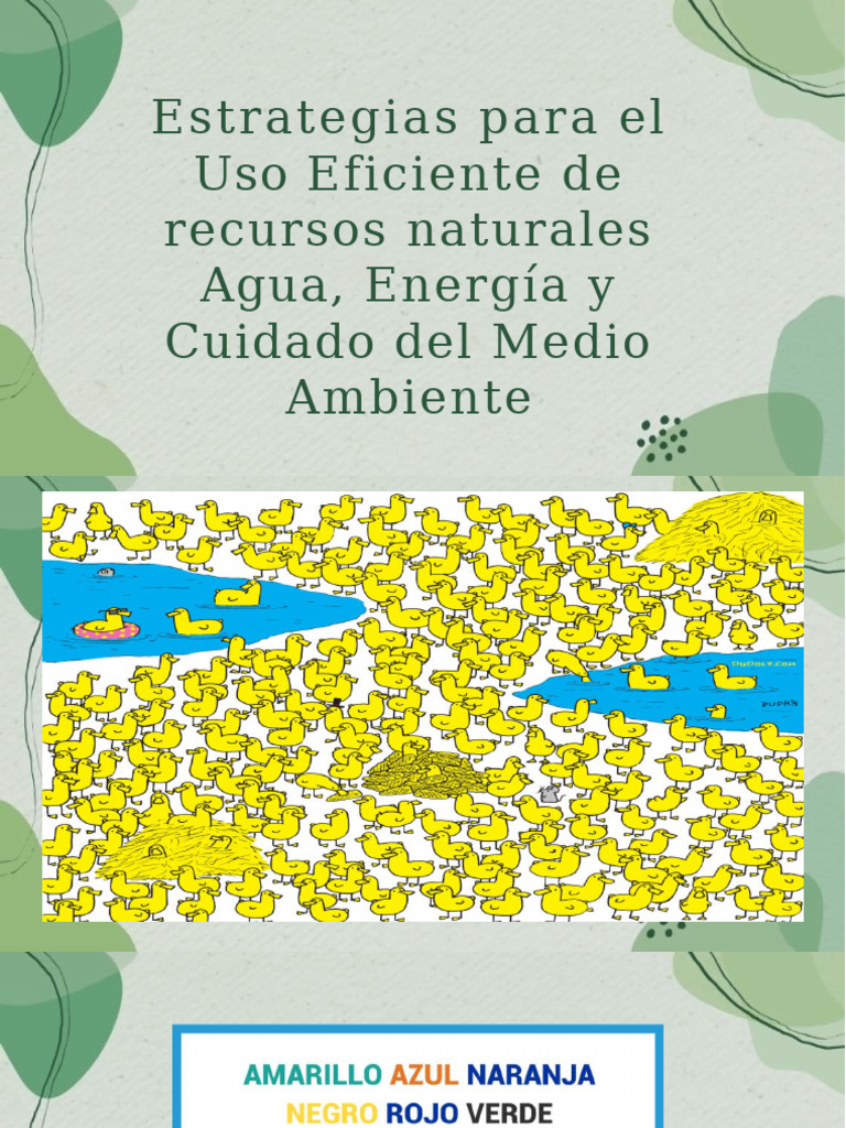 Estrategias para Conservar Agua y Energía | PDF | Uso eficiente de ...