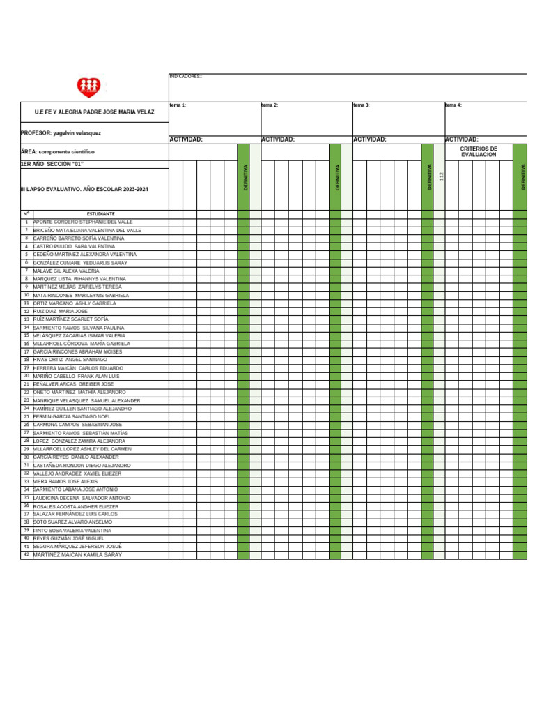 Evaluación III Lapso 1er Año 2023-2024 | PDF