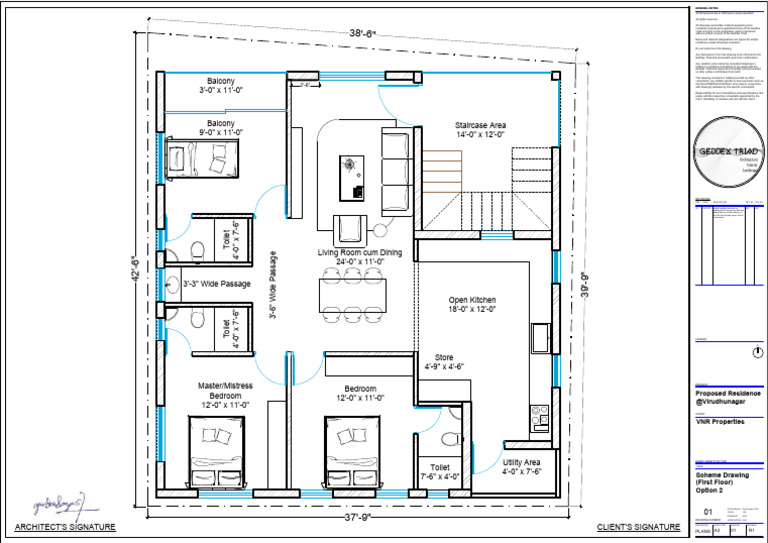 Furniture Layout for Proposed Residence | PDF | Home