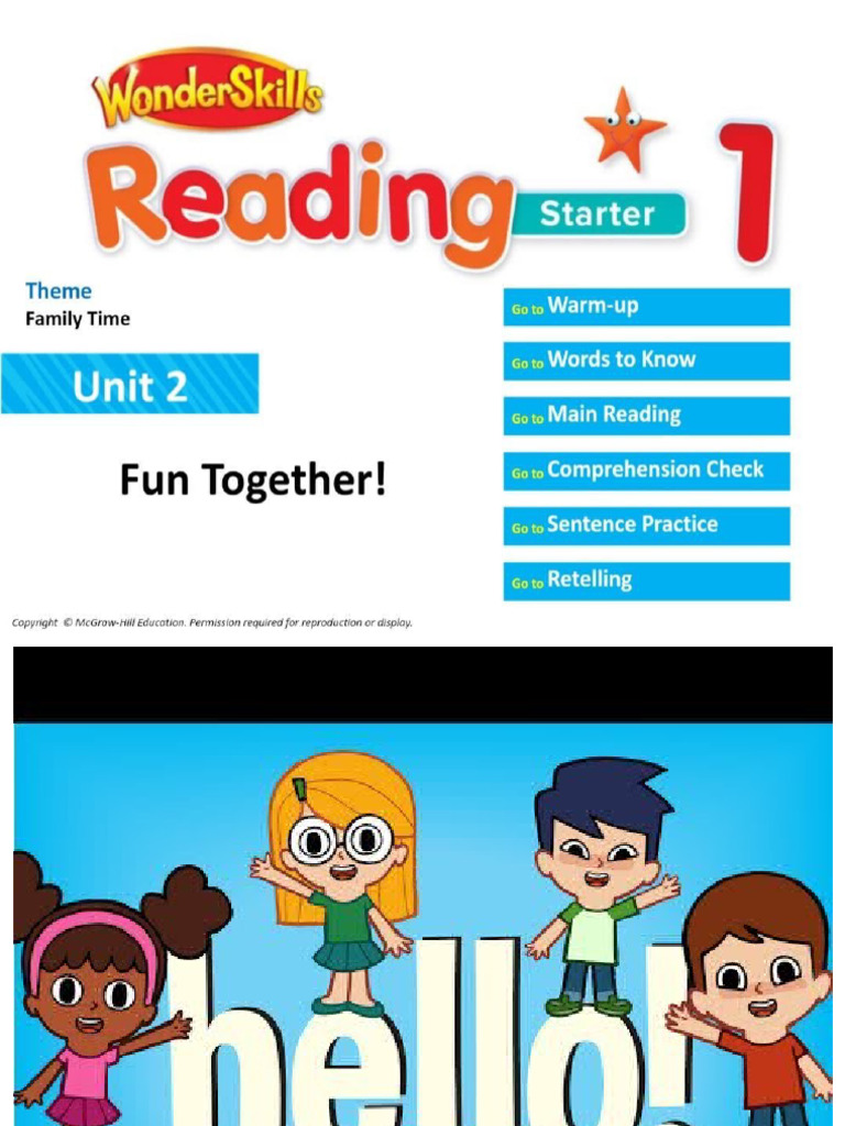 Starter 1 unit 2 fun together pdf