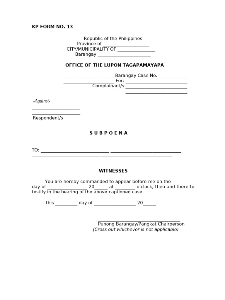 KP Form 13 | PDF | Finance & Money Management
