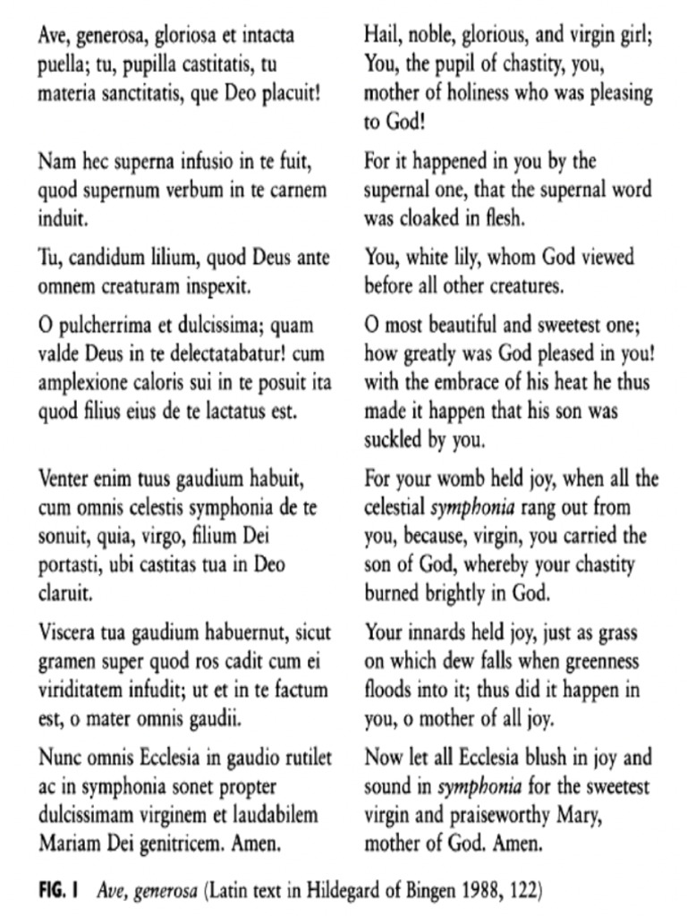 Ave Generosa Translation | PDF