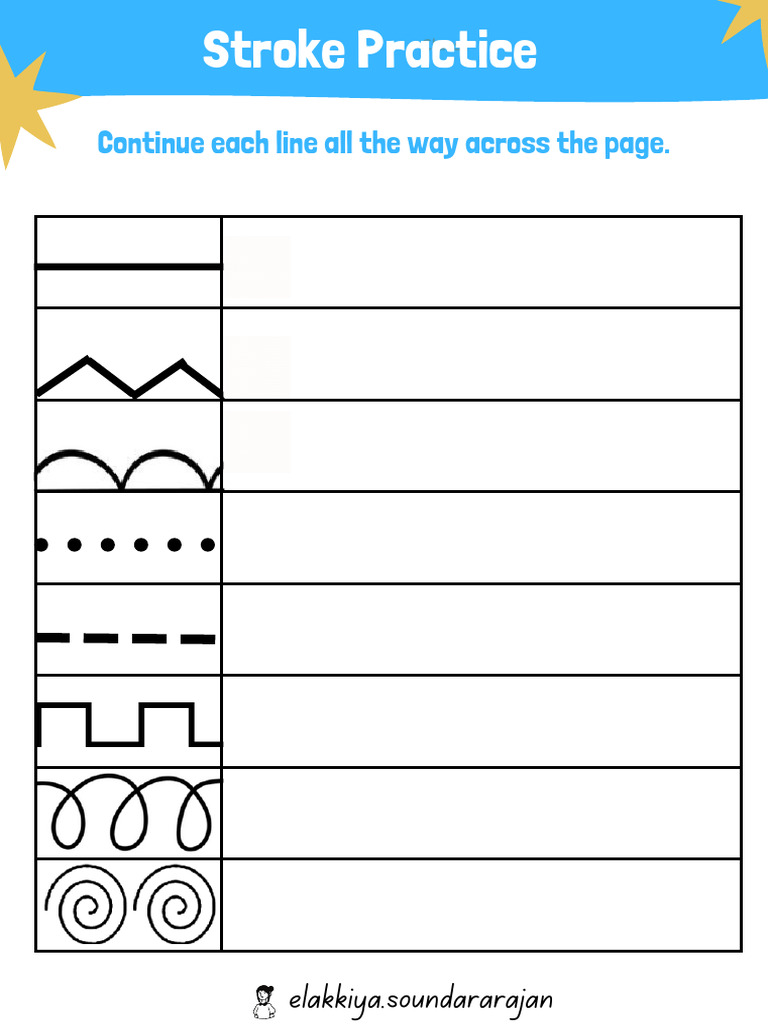 Line Practice - Elakkiya | PDF