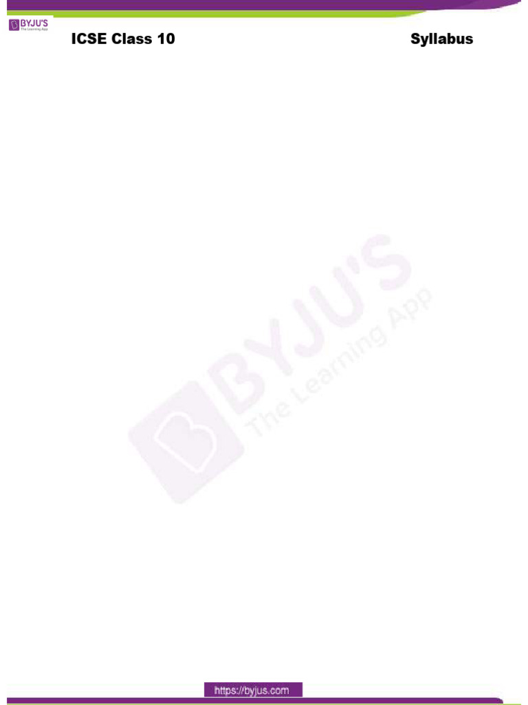 ICSE Class 10 SUPW Syllabus Overview | PDF | Weaving
