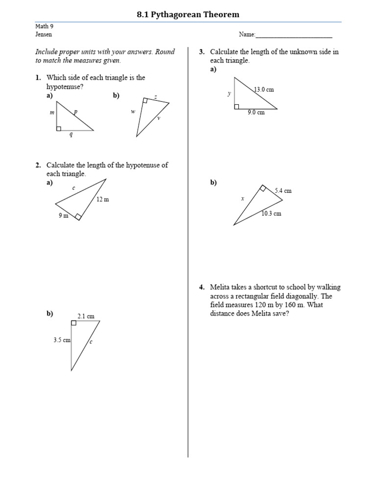 8 1+worksheet-3 | PDF | Area | Triangle