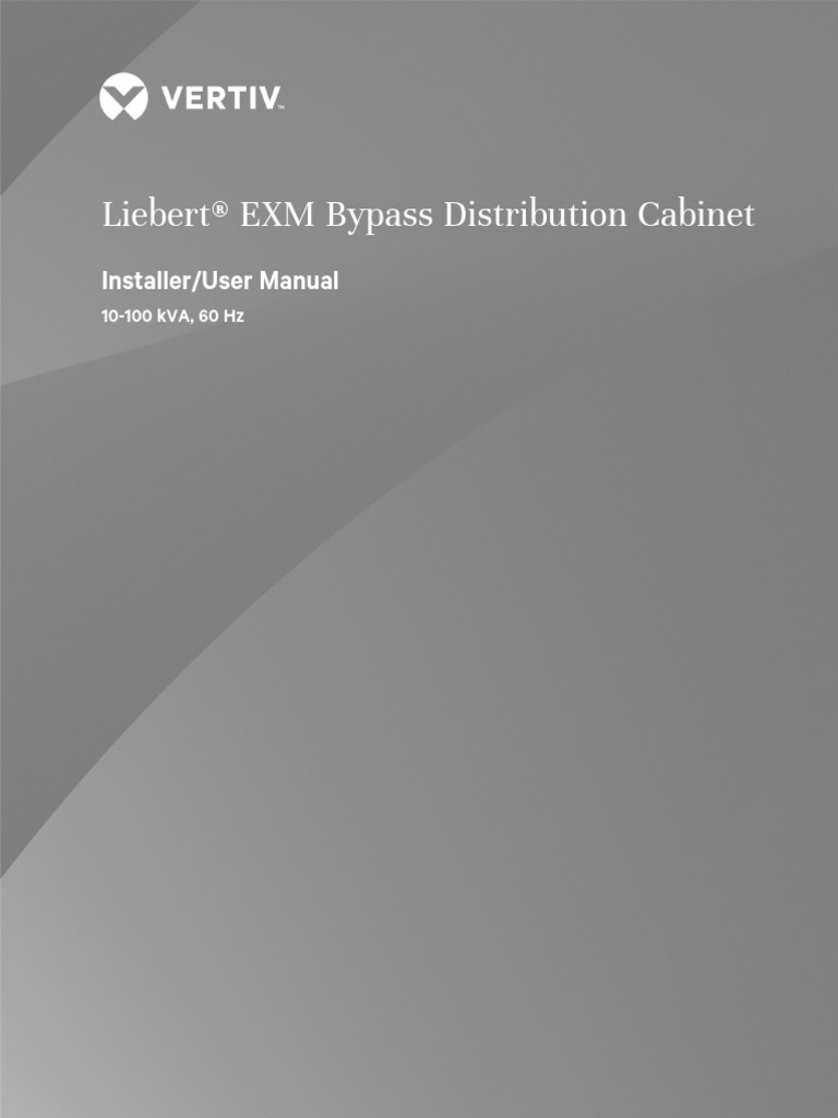 Manuel d'installation Liebert EXM BDC | PDF | Électrotechnique ...