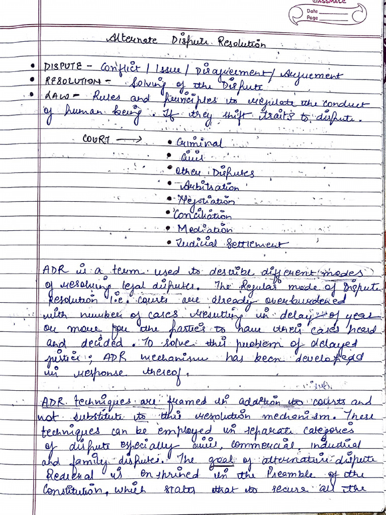 ADR NOTES Palak | PDF