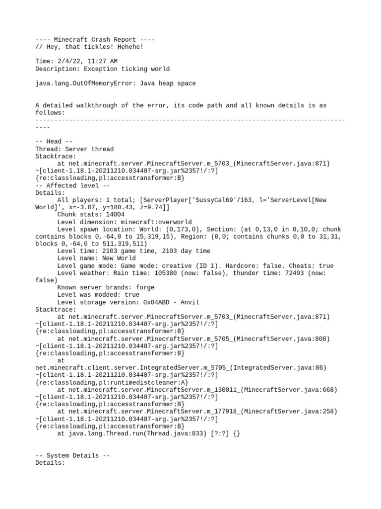 Crash 2022 02 04 - 11.27.47 Server | PDF | Central Processing Unit ...