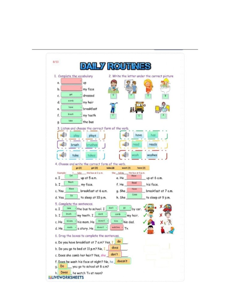 Links Daily Routine | PDF