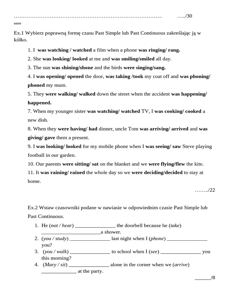 Past Tense Practice for Learners | PDF