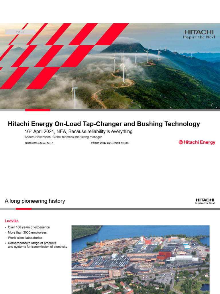 Hitachi OLTC Technology Overview | PDF | Transformer | High Voltage ...