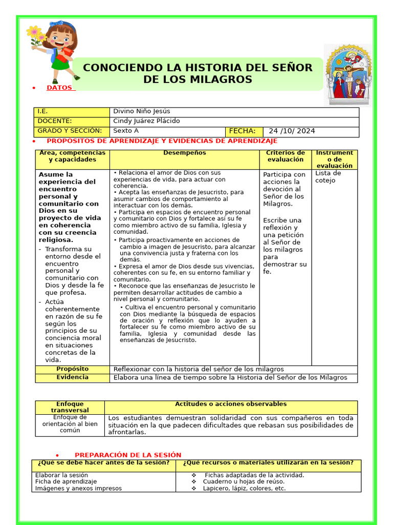 Conociendo La Historia Del Señor de Los Milagros | PDF | Creencia ...