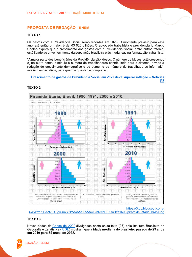 Envelhecimento e Previdência: Desafios Brasil | PDF | Envelhecimento ...