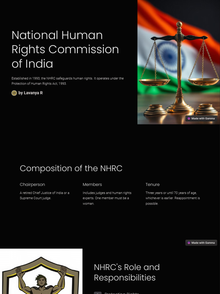 National Human Rights Commission of India | PDF