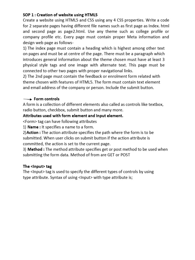 12 practical web design | PDF | Html Element | Html