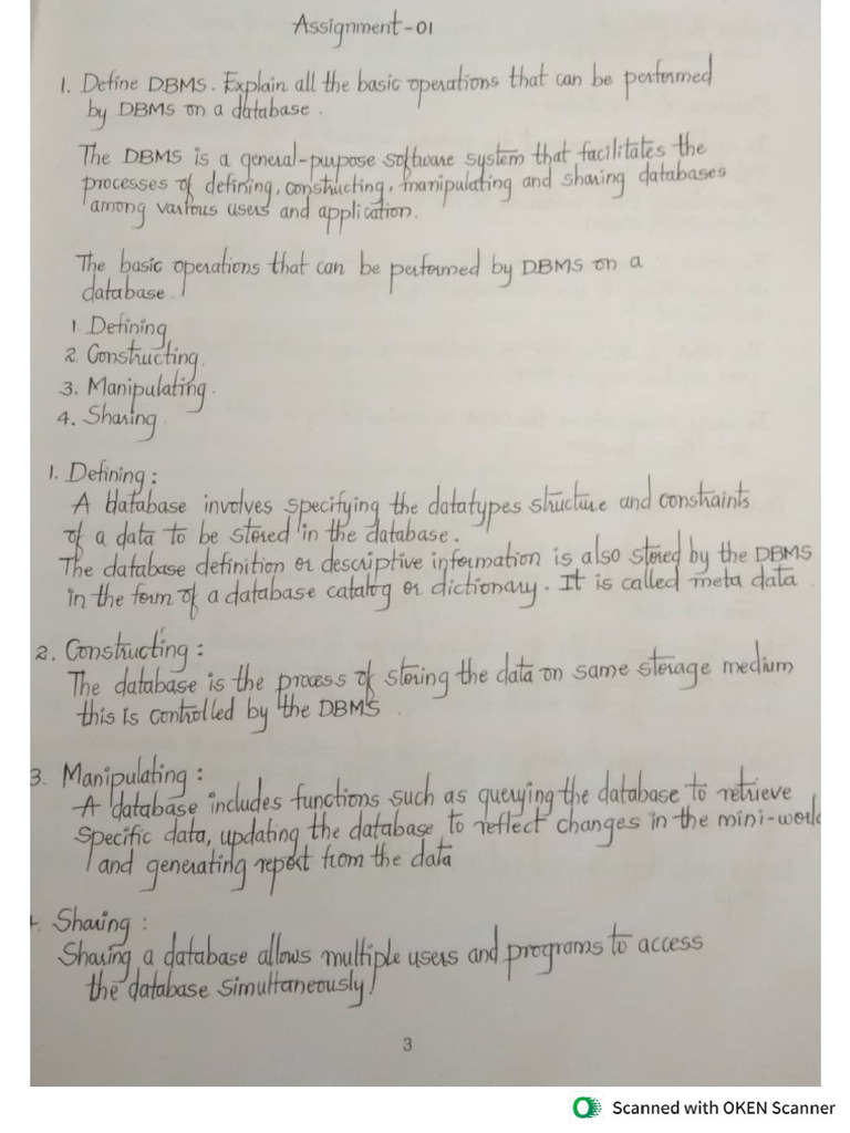 Dbms 1 | PDF
