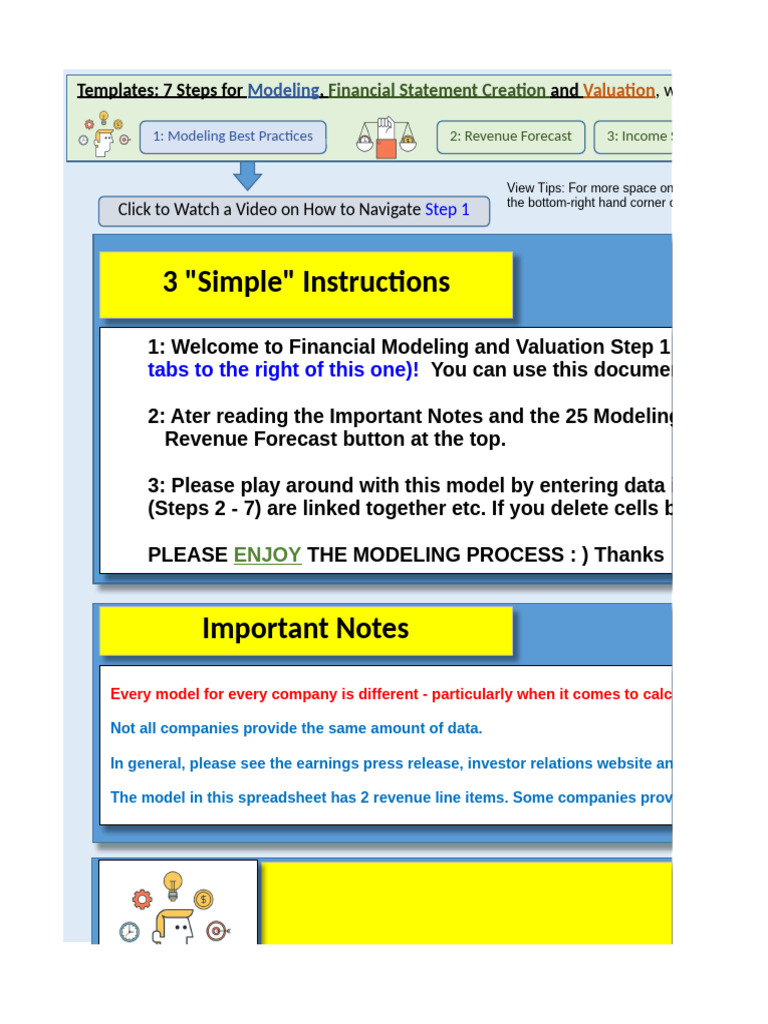 Financial Modeling & Valuation Guide | PDF | Net Income | Valuation ...