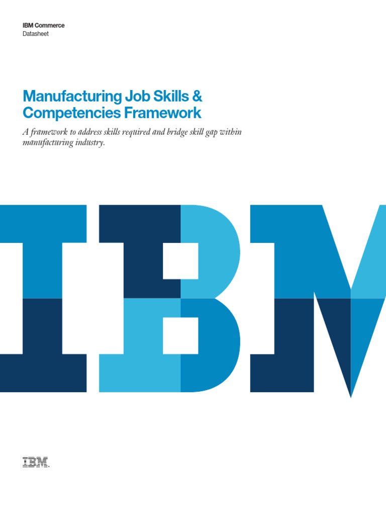 Manufacturing Competency Framework Overview | PDF | Logistics | Supply ...
