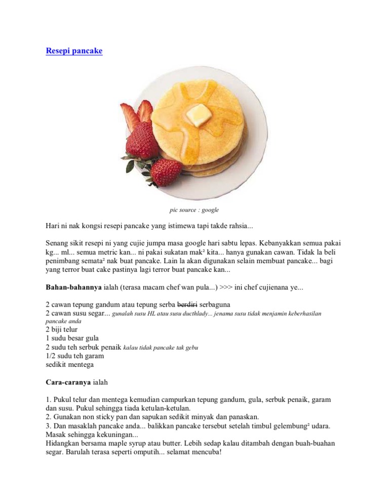 Cara nak buat pancake 👉👌Pancake Jepun Gebu, Serius Sedap Bahan Tak