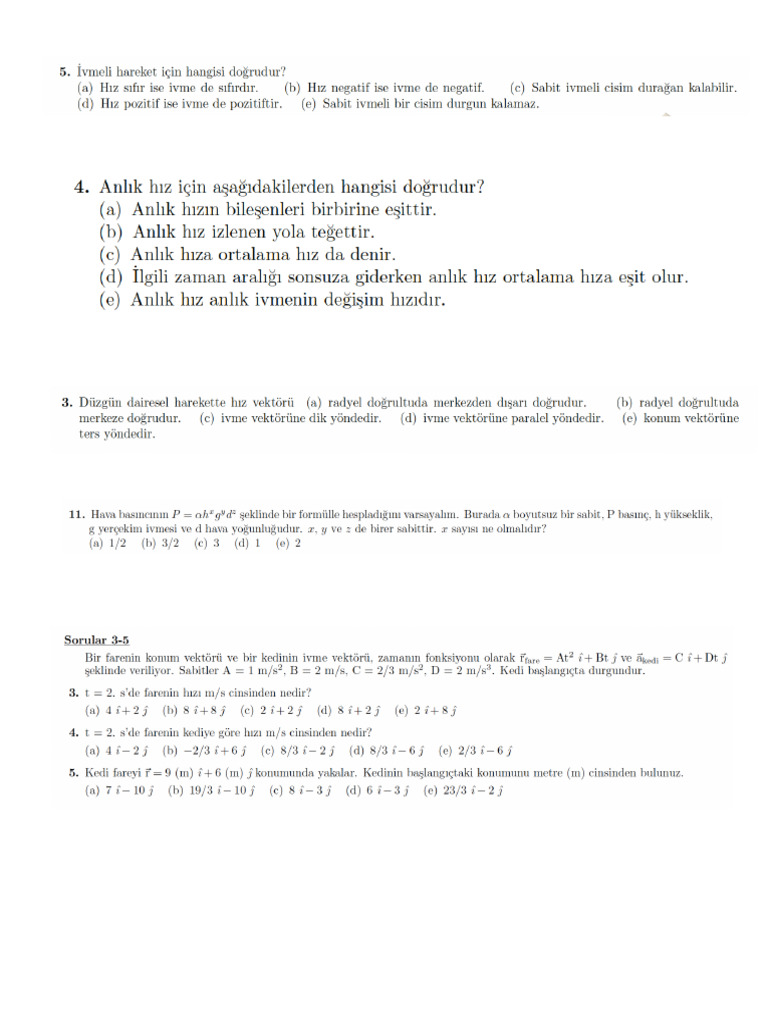 Problemler 1 | PDF