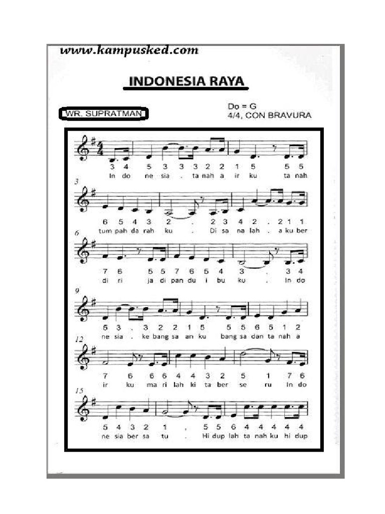 Indonesia Raya | PDF