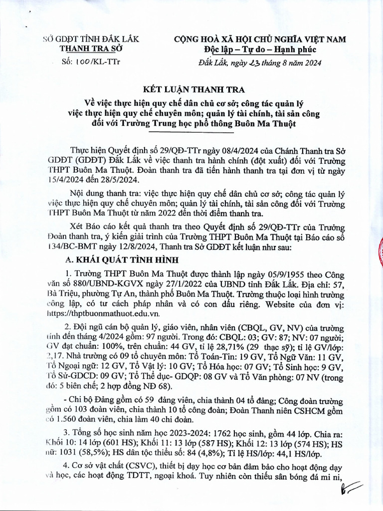 100 KL TTR | PDF