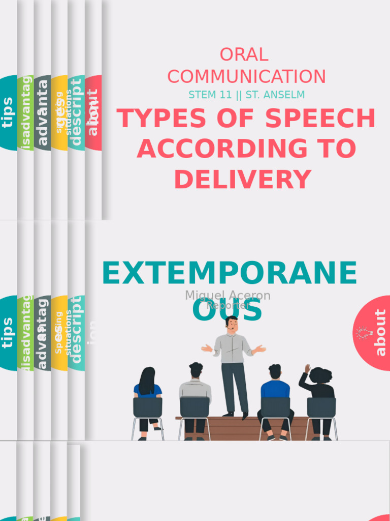 Types of Oral Communication Techniques | PDF | Cognition | Human ...