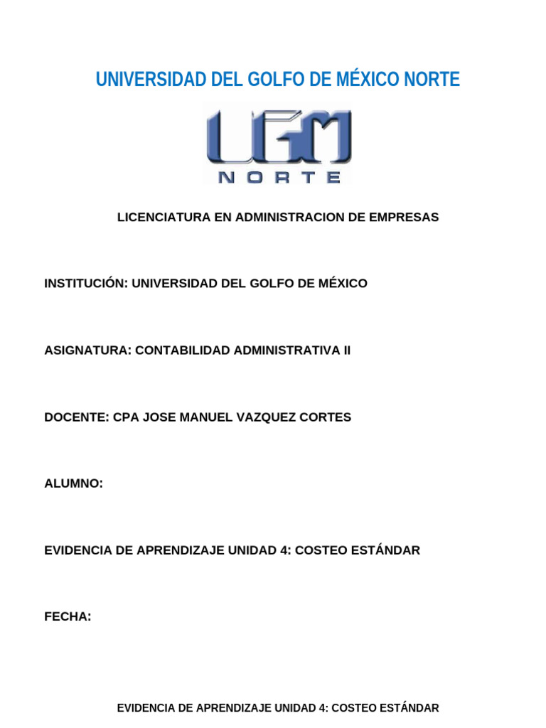 Evidencia de Aprendizaje Unidad 4 Lae 302 | PDF | Presupuesto | Business