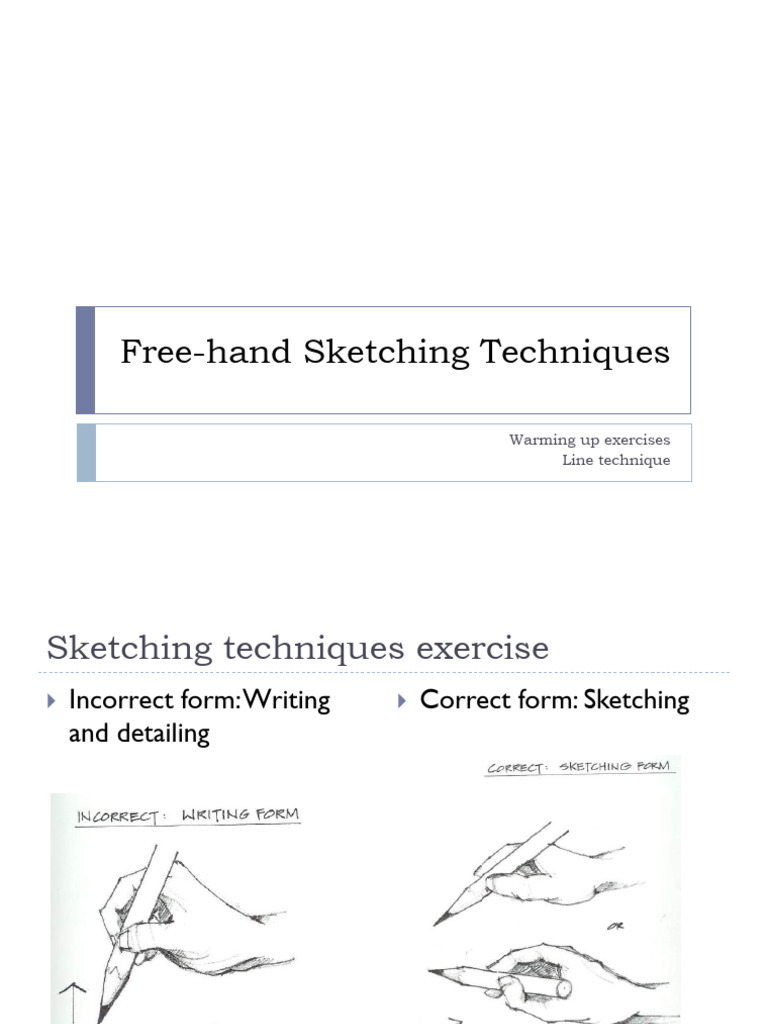 Freehand Sketching Techniques Guide | PDF | Shape | Geometry