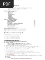 06 España Siglo XVI, Esquema