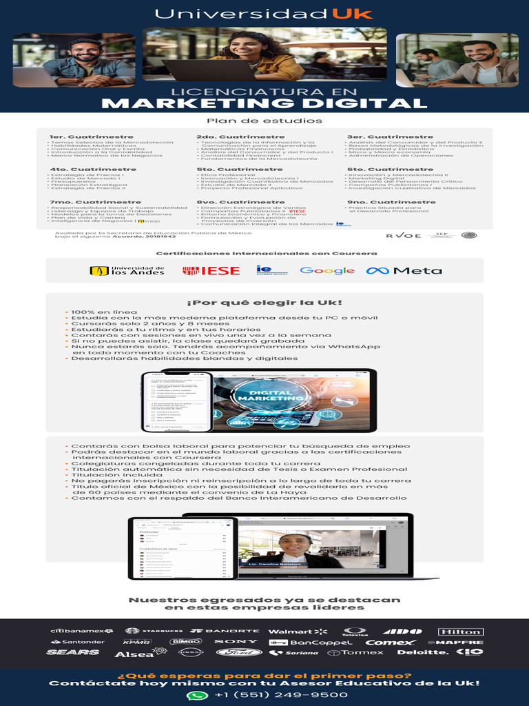 Licenciatura en Marketing Digital | PDF | Marketing | Publicidad digital
