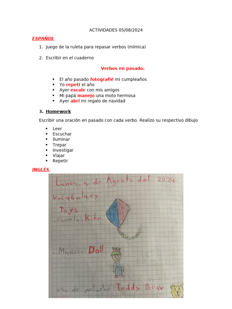 Actividades 05 | PDF | Artes del Lenguaje y Comunicación