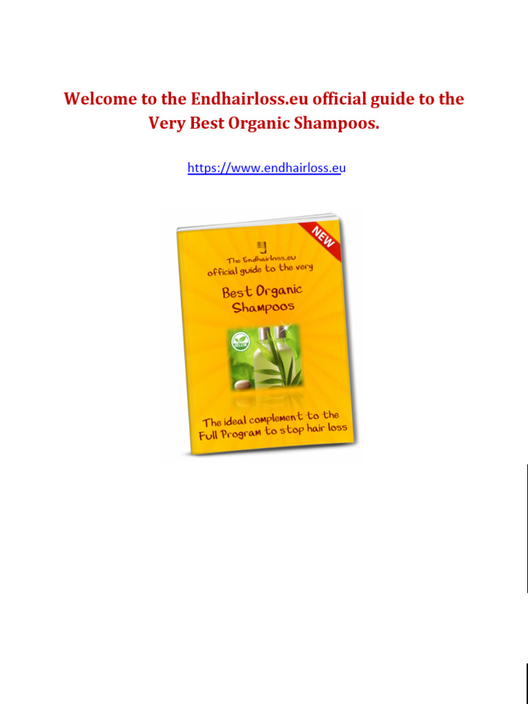 Best Organic Shampoos Guide | PDF | Shampoo