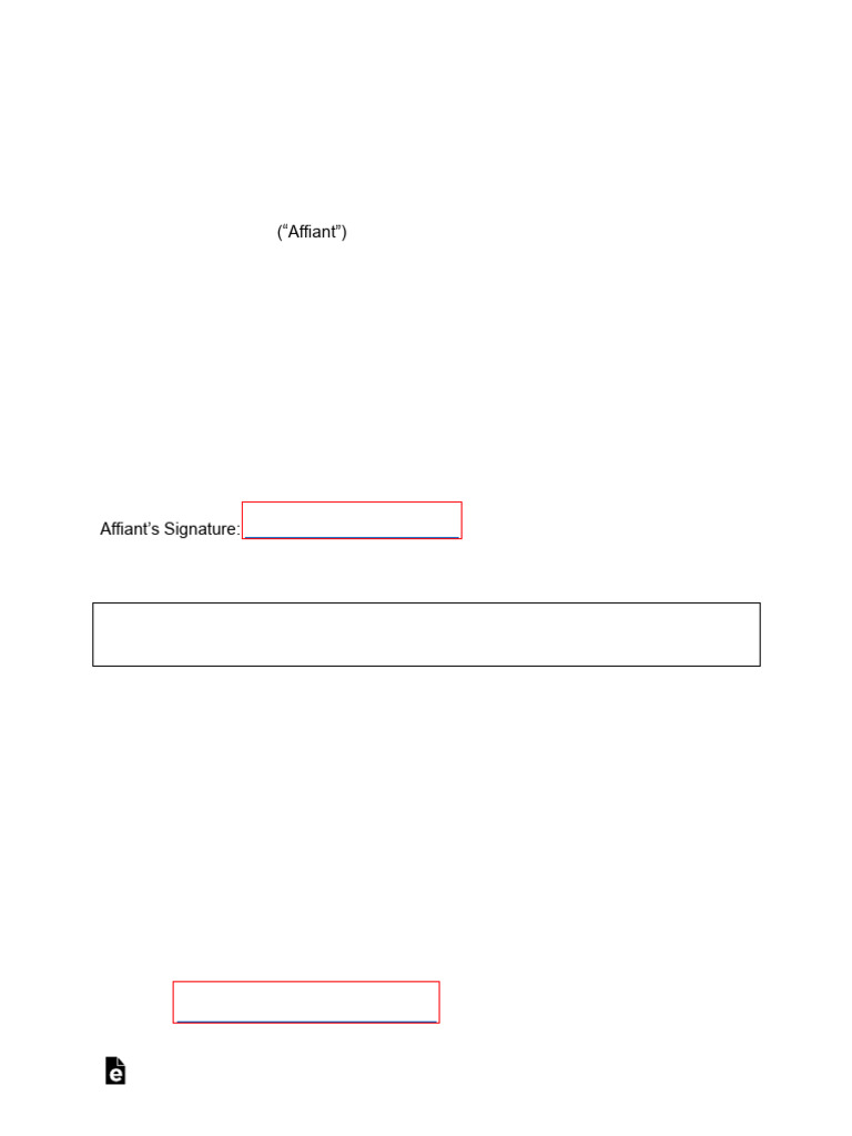 Affidavit of Correction Form | PDF