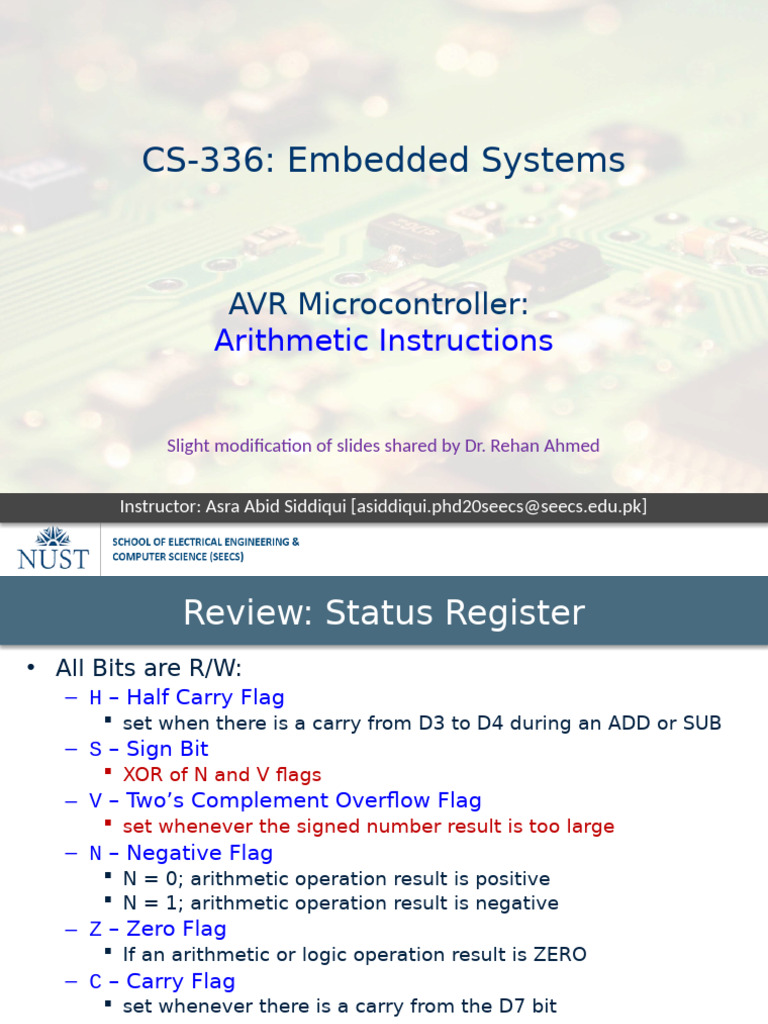L13 Arithmetic Instructions | PDF | Computer Hardware | Computer ...
