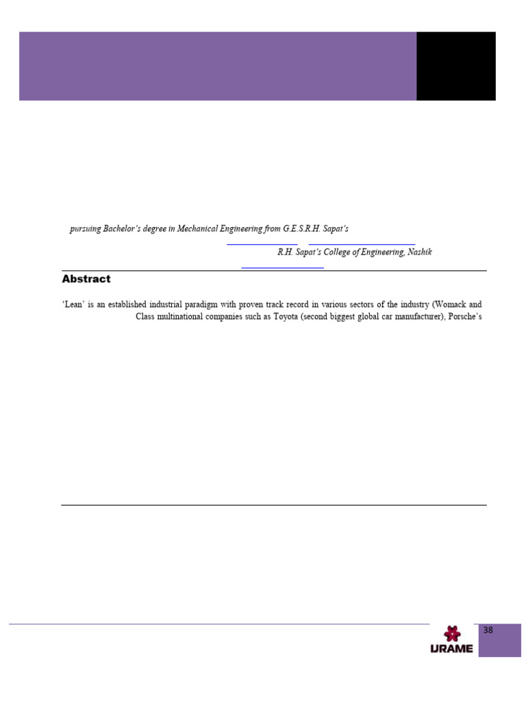 Improvement of process cycle efficiency pdf lean manufacturing