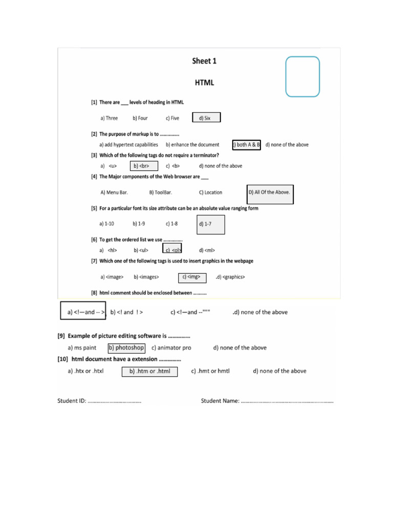 Sheet 1 | PDF